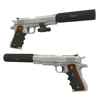 1:1 Popieriniai Šaunamųjų ginklų 3D Rankų darbo Žudikas -Silverballer 45 ACP pistoletas Pistoletas Papercraft Žaislas