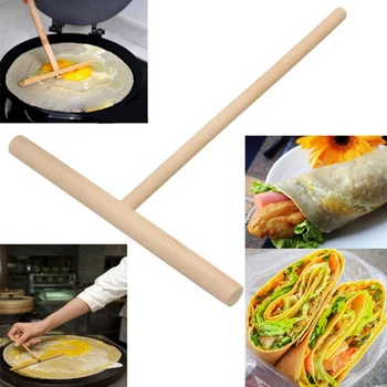 1Pc Kinijos Specialybės Virtuvės Įrankiai Blynų Tešlą Mediniai Barstytuvas Stick Namų 