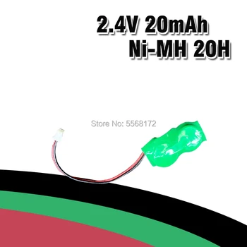20mAh 2.4 V Ni-MH Su linija BIOS CMOS Įkrovimo Mygtuką Cell Baterijos Ni-MH Baterijos