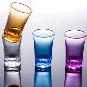 4Pcs spalvos kulka taurės 0.5 uncija sunkiųjų kulka akinius mašina padarė švino nemokamai stiklo alkoholinius gėrimus stiklo Šalis Geriamojo Vyno Taure