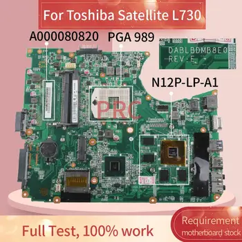 A000080820, Skirtas Toshiba Satellite L750 L755 GT525M Sąsiuvinis Mainboard DABLBDMB8E0 HM65 N12P-LP-A1 DDR3 Laptopo Plokštė