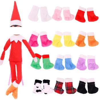 Kalėdų Elf Lėlės Pasakų Batai, Kojinės Sniego Batai Kalėdų Elementas, Žaislai Vaikams, Lėlės Aksesuarai Dovanos Elf Lėlės