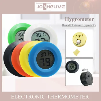 LCD Skaitmeninis Temperatūros, oro Drėgmės Matuokliu Detektorius 2 In1 Mini Termometras su Drėgmėmačiu Thermograph Pet Auto Automobilį, Šaldytuvą, Šaldiklį, Testeris