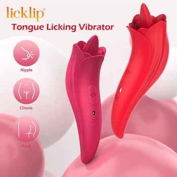 LICKLIP Klitorį Liežuviu Lyžis Vibratorius G-spot Klitorio Stimuliatorius Sekso Žaislai Moterims Analinis Spenelių Vibracija Moterų Masturbator