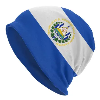 Moterų, Vyrų Beanie Skrybėlių El Salvadoras Vėliavos Šiltas Pavasario Žiemos Lauko Hip-hop Beanie Kepurė