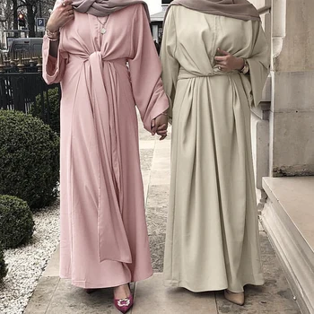 Musulmonų Suknelių Mados Suknelė, Hijab Abaja Moterų Dubajus Kaftan Turkija Abaja Atsitiktinis Eid Islamas Drabužių Maxi Suknelė Moterims Vestidos