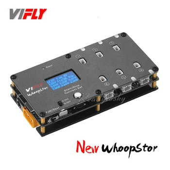 Nauja Versija VIFLY WhoopStor 6 Uostuose 1S Rėkauti Baterijos Laikymo Įkroviklį ir Išleidiklis su OLED Ekranas BT2.0 ir PH2.0 Suderinama