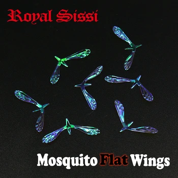 Royal Sissi 10pairs sausas skristi vaivorykštė kino bionic uodų sparnai išskirtinį išvalyti grūdai gyvas vabzdys sparnu skristi medžiagos susiejimas