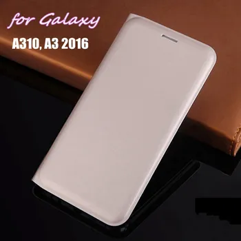 Samsung Galaxy A3 2016 orlaivį a310 A310F A310H A310M Slim Piniginės Atveju Oda Flip Cover Išmaniųjų Telefonų Kaukė Su Lukštais Kortelės Turėtojas