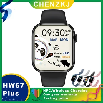Smart Žiūrėti HW67 Plius NFC Smartwatch Belaidžio Įkrovimo 1.9