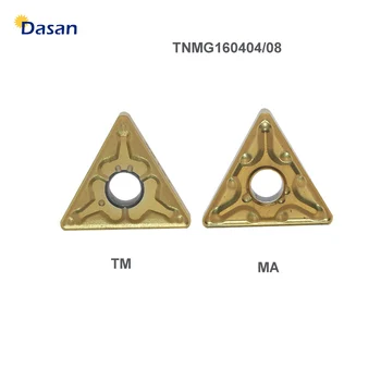 TNMG 160404 MA Karbido Įdėklai TNMG 160408 TM CNC Tekinimo Įrankiai Išorinio Tekinimo Peilis Įrankiai Plieno