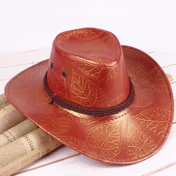 vyriški Pu odos Amerikos vėjo didelis vakarų kaubojaus skrybėlę ponios riteris skrybėlę lauko skydelis unisex kvėpuojantis bžūp Hip-Hop Kepurės Vyrams