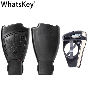 WhatsKey 3 Mygtuką Smart Nuotolinio Rakto Pakeitimas Soft shell padengti Mercedes Benz B C E Klasės W203 W204 W211 CLS CLK