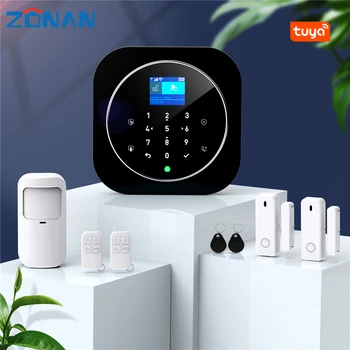 ZONAN G12 Tuya Wifi, GSM Apsaugos Signalizacijos Belaidžio Namų apsaugos nuo Įsilaužimo APP Nuotolinio Valdymo Touch Klaviatūra Suderinama Alexa & 
